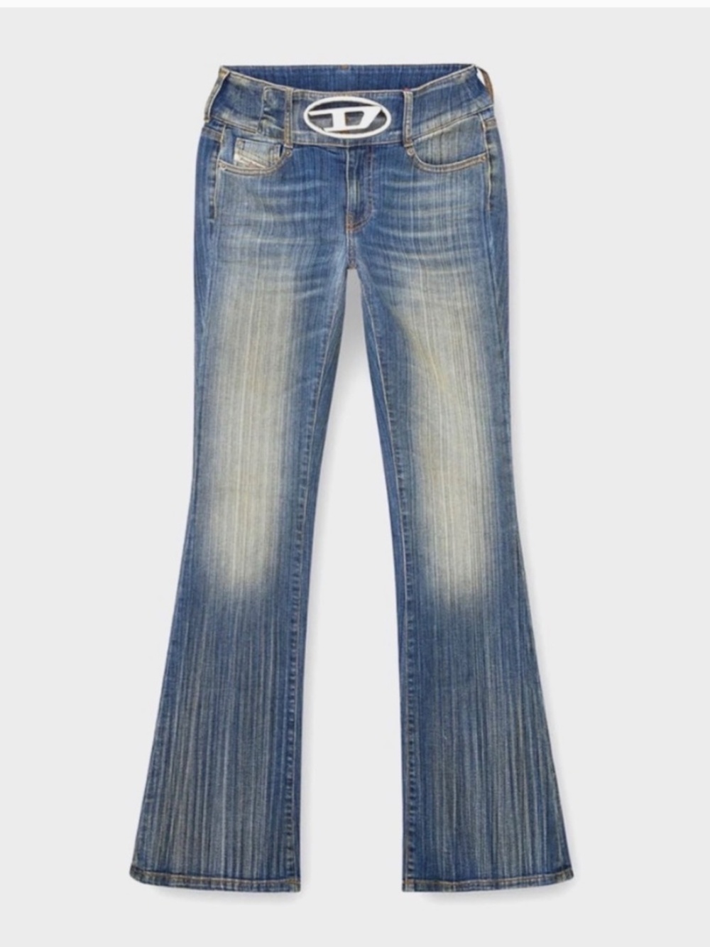 Diesel Bra top in streaky heritage denim Diesel 'Propol' Pant in Blue Denim - Picture 6 of 6